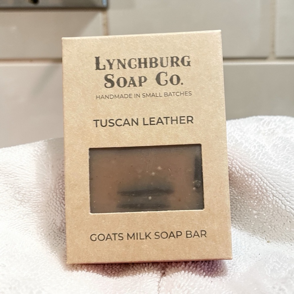 Tuscan Leather Goats Milk Soap Bar - Brown